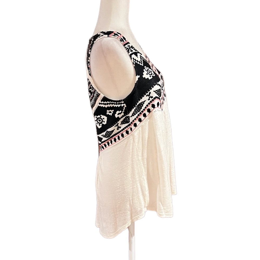 Lucky Brand Embroidered Keyhole Back Tank Top - Picture 4 of 9
